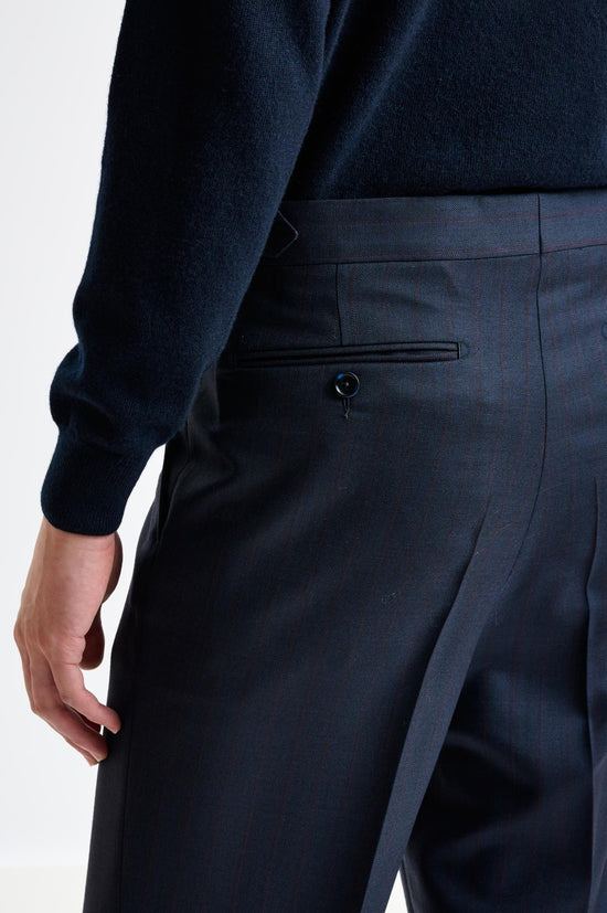 Blue Wool Kensington Suit Tornado - View 12