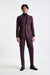 Red Super 160's Wool Kenton Suit Magus - View 1