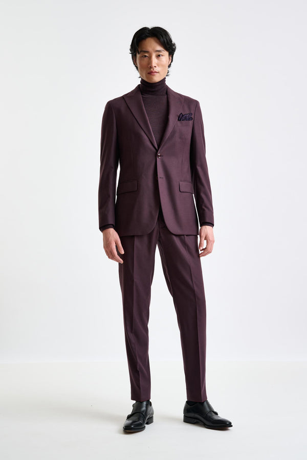 Traje Kenton de Lana Rojo Super 160's Magus