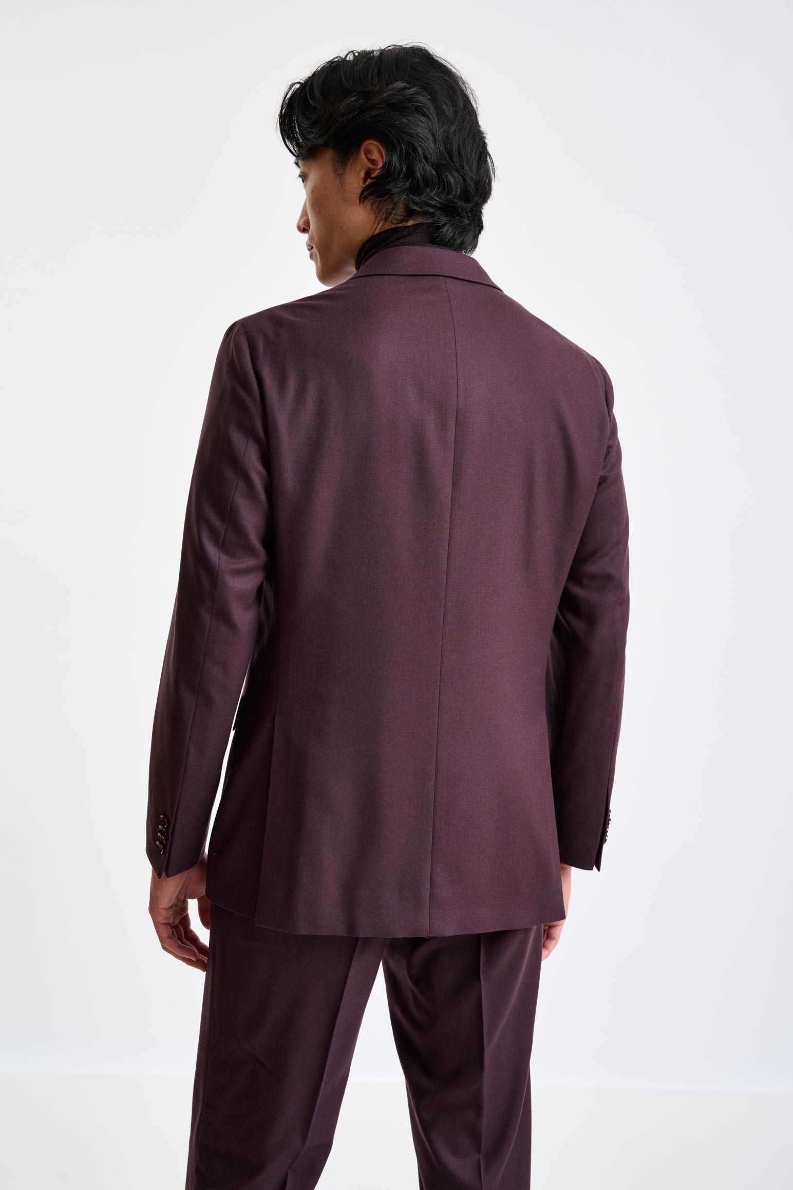 Red Super 160's Wool Kenton Suit Magus - View 7