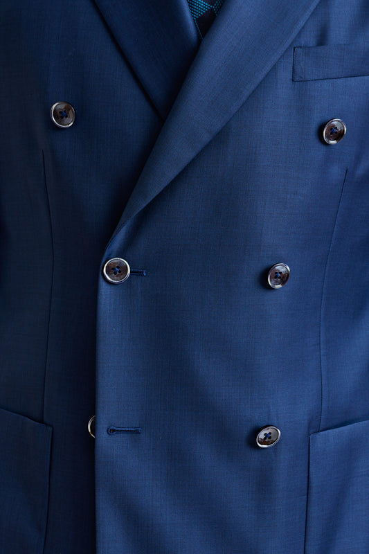 Blue Super 140's Wool & Cashmere Kenton Suit Triumph - View 5