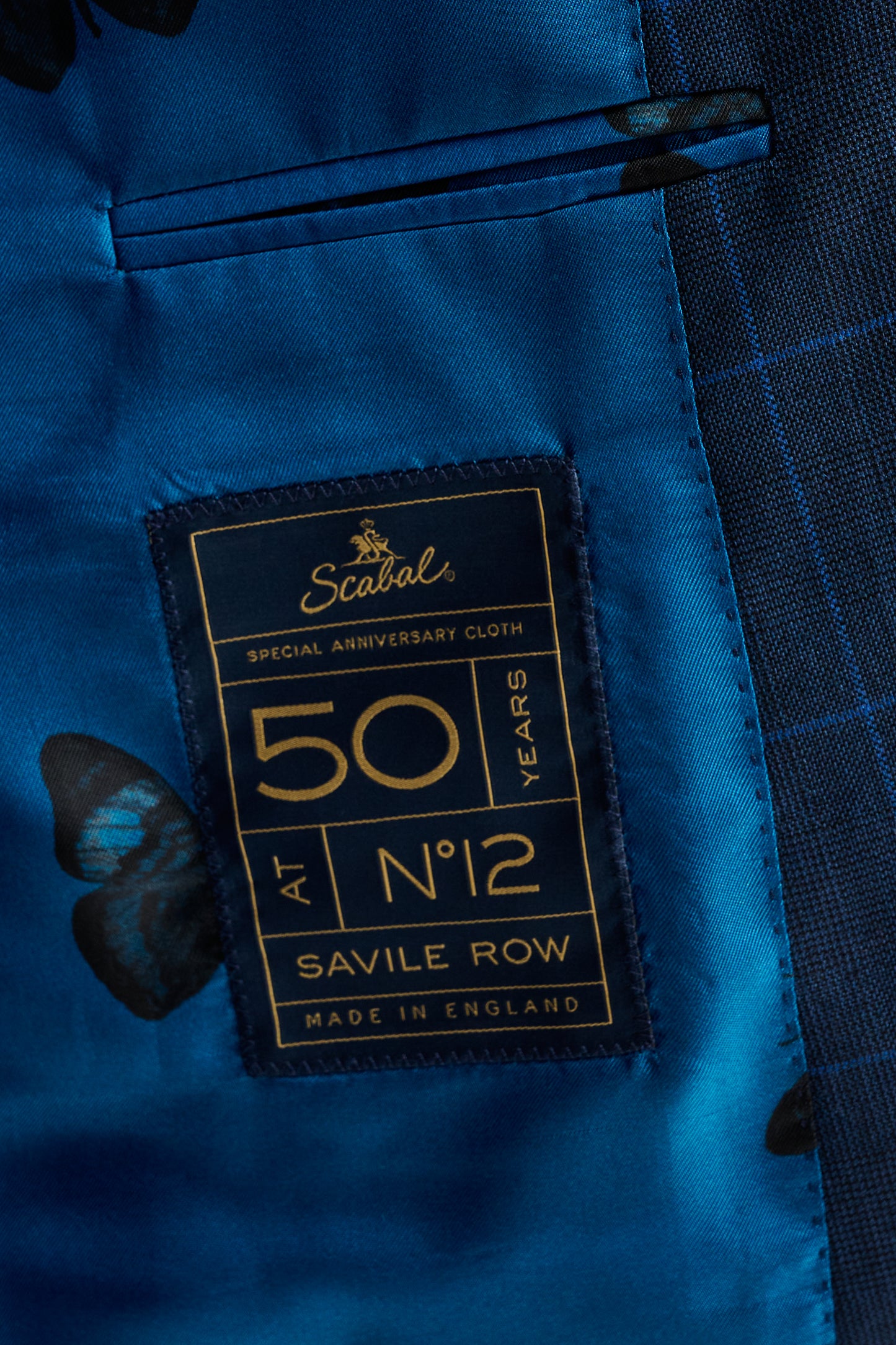 Costume Soho en laine bleu Savile Row Classics