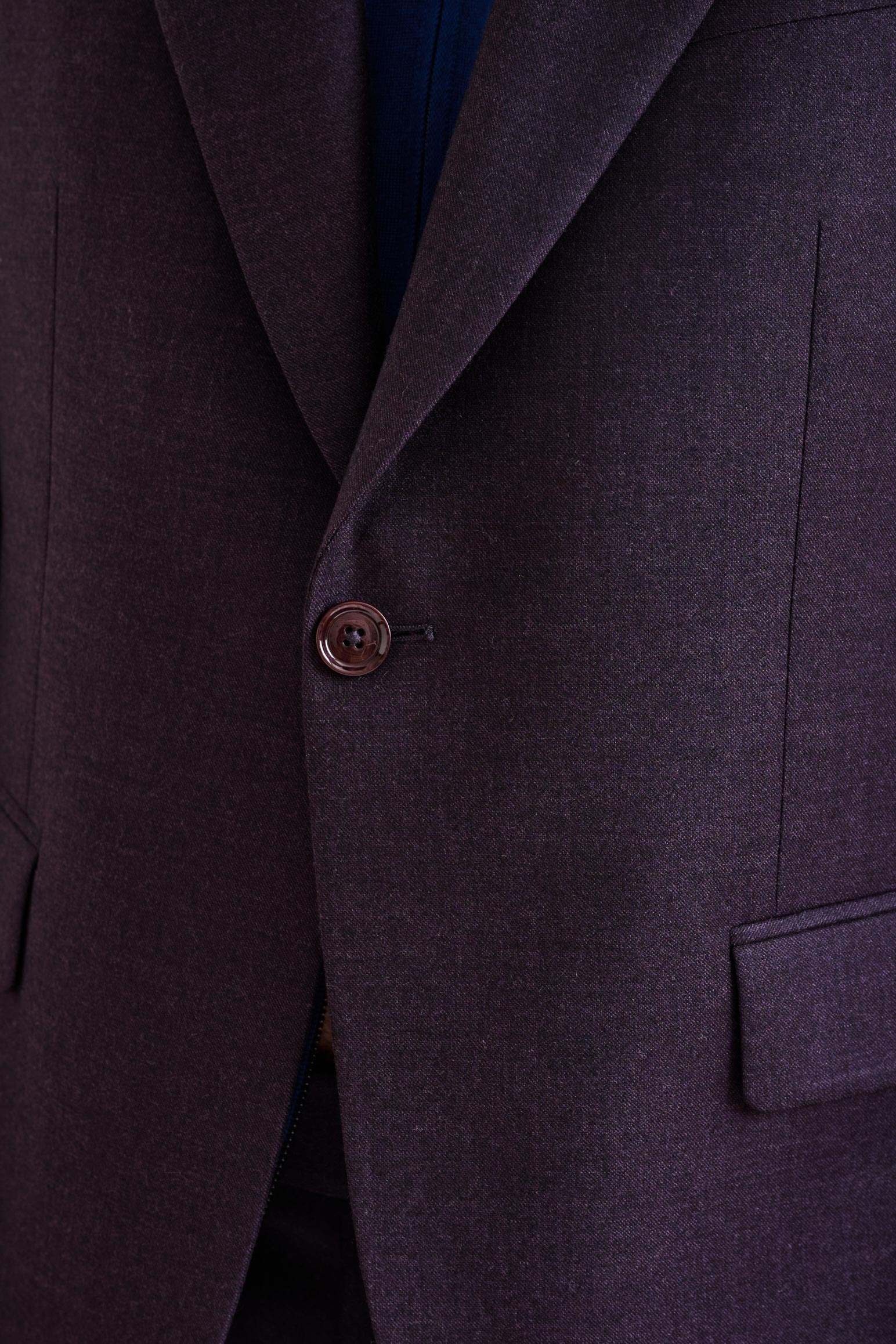 Purple Super 130's Wool Soho Suit Hybrid - View 7