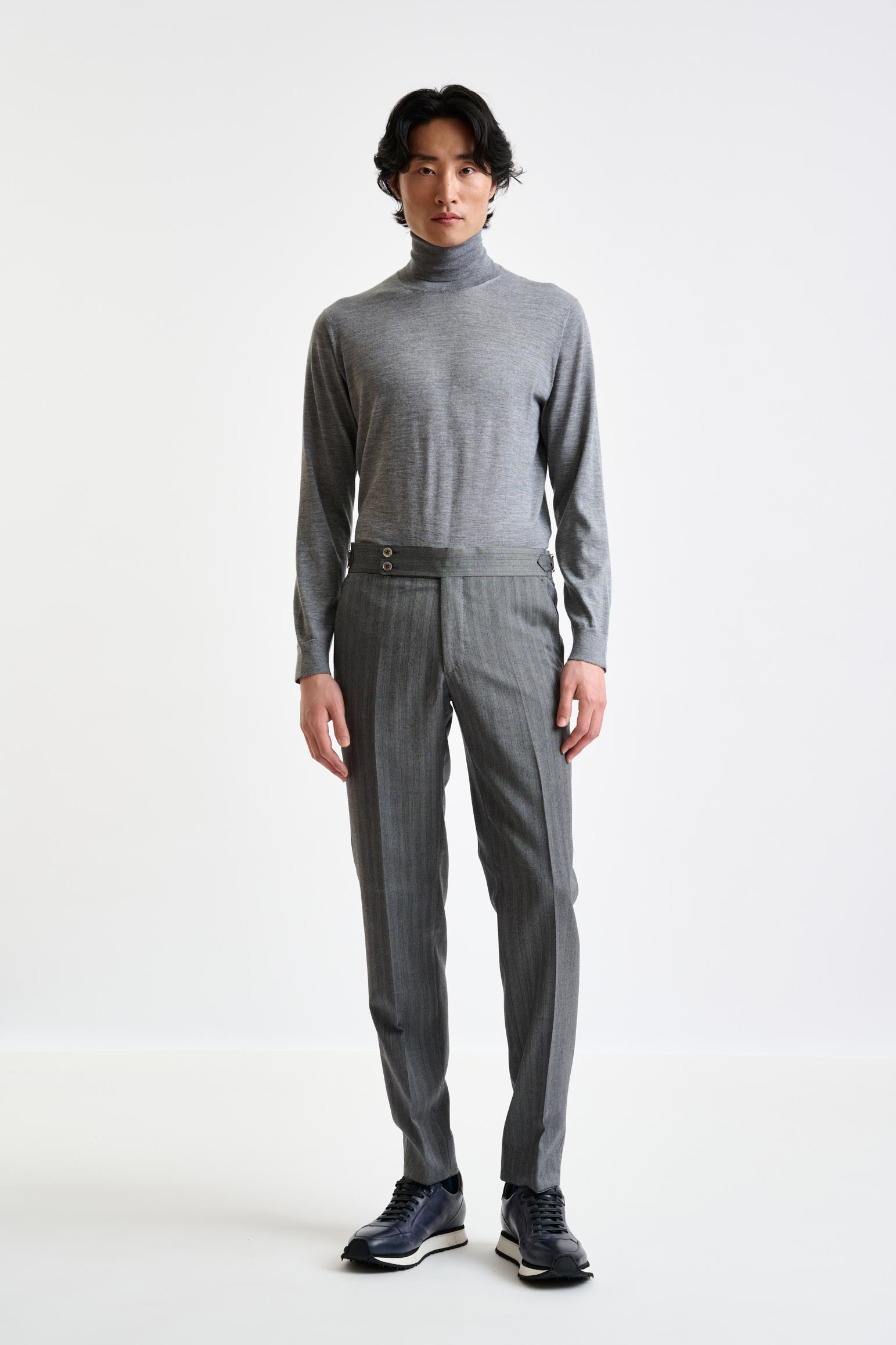 Grey Super 110's Wool Soho Suit Galaxy - View 1