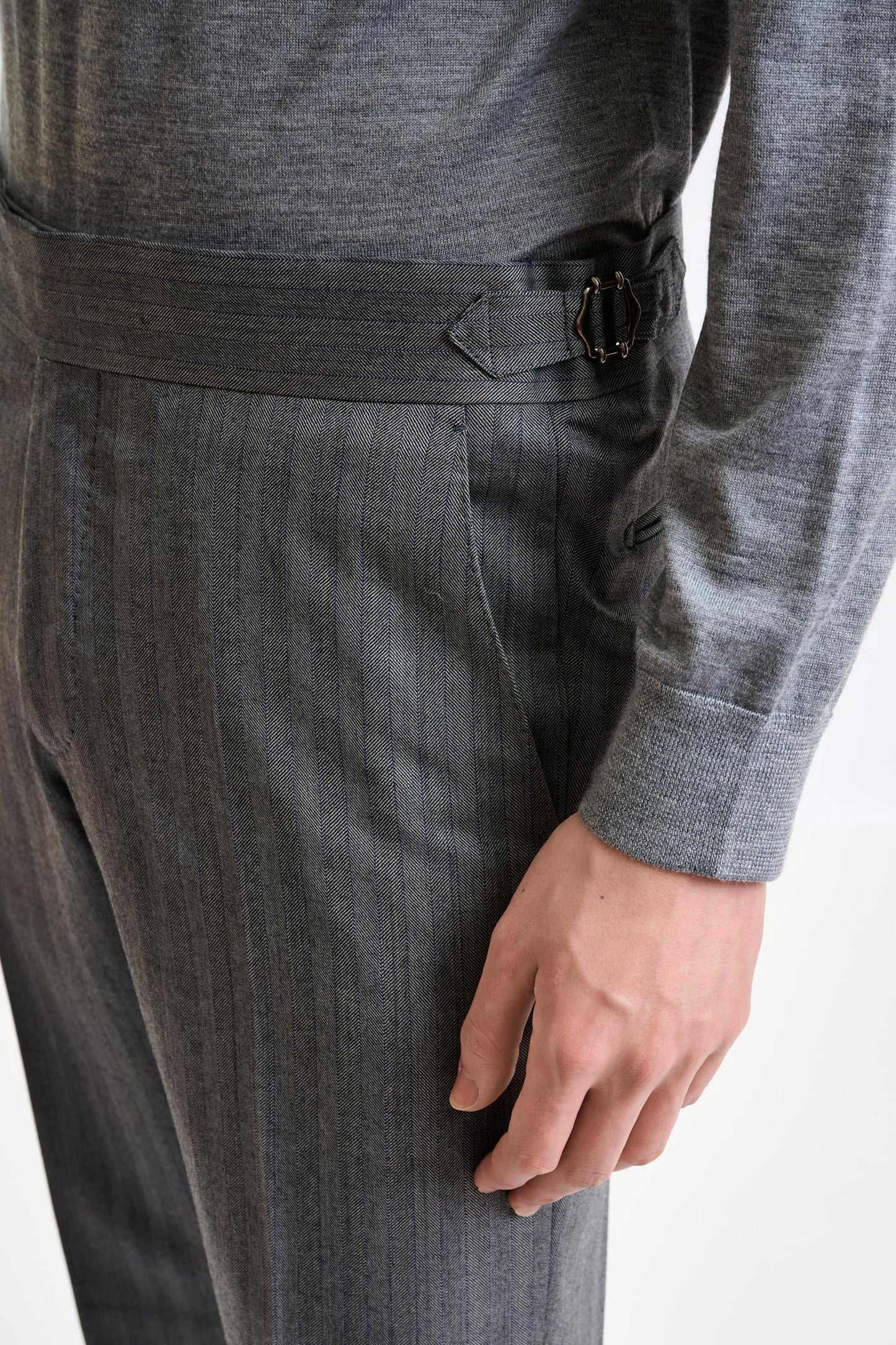 Grey Super 110's Wool Soho Suit Galaxy - View 3