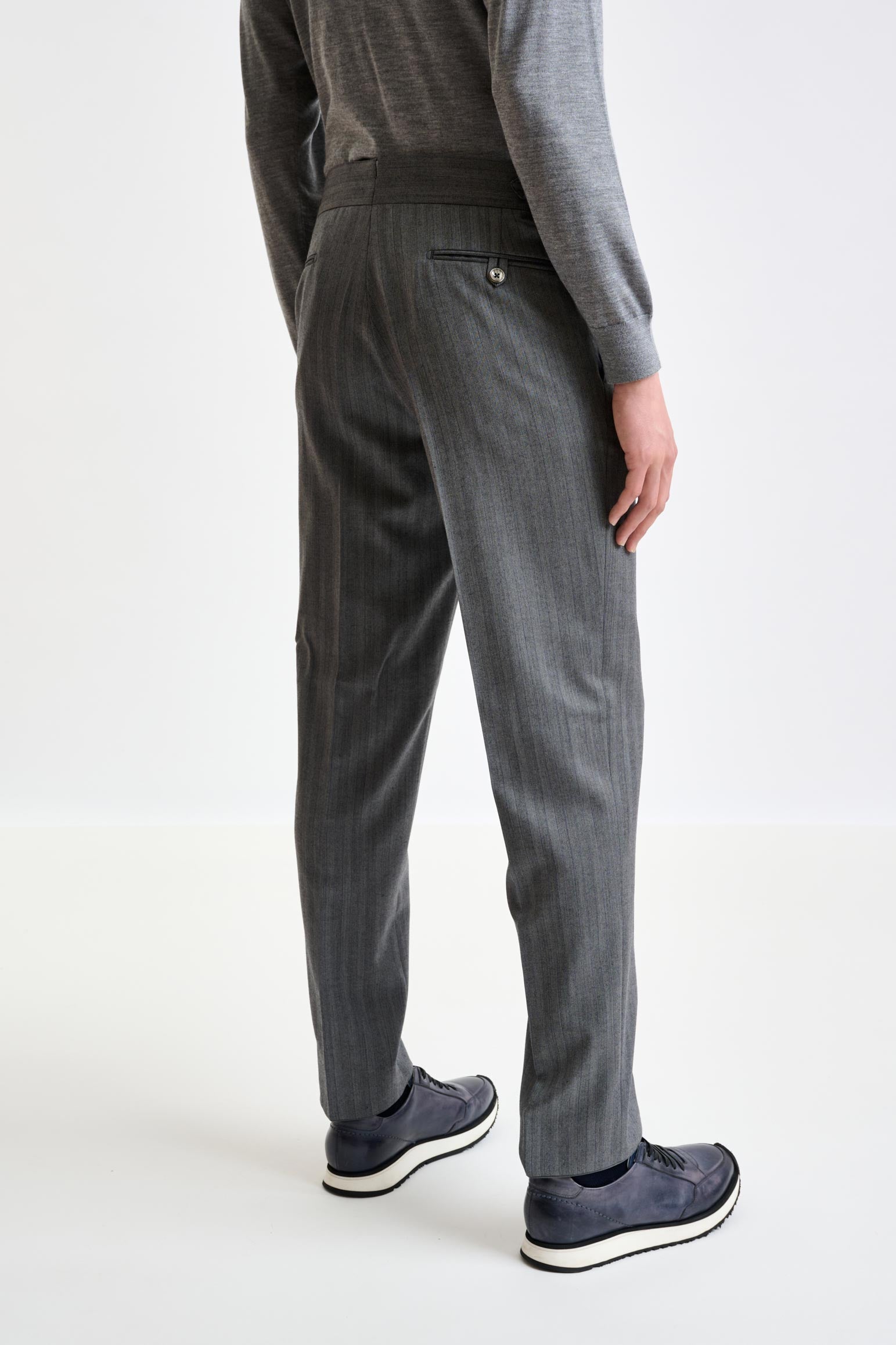 Grey Super 110's Wool Soho Suit Galaxy - View 5