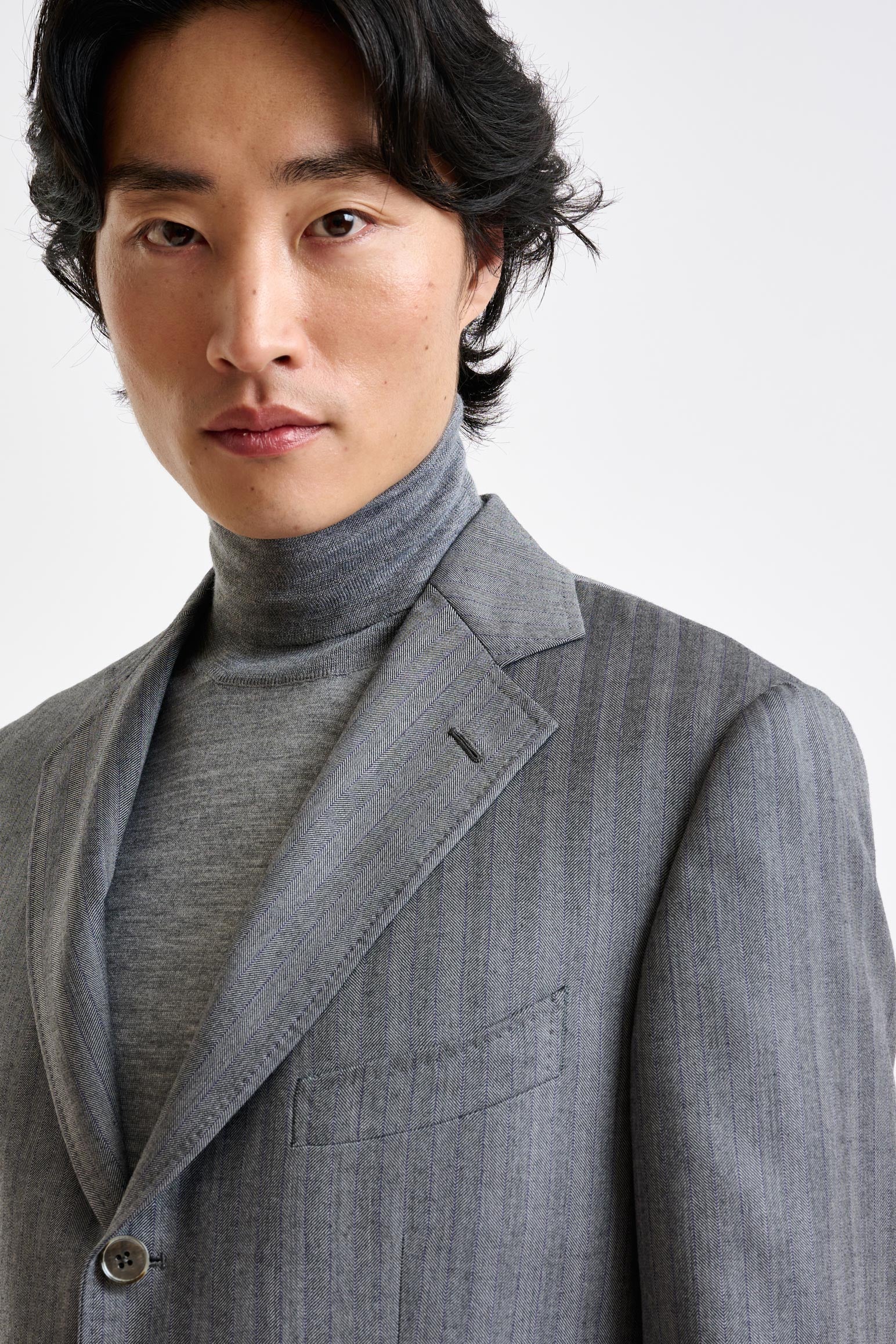 Grey Super 110's Wool Soho Suit Galaxy - View 6