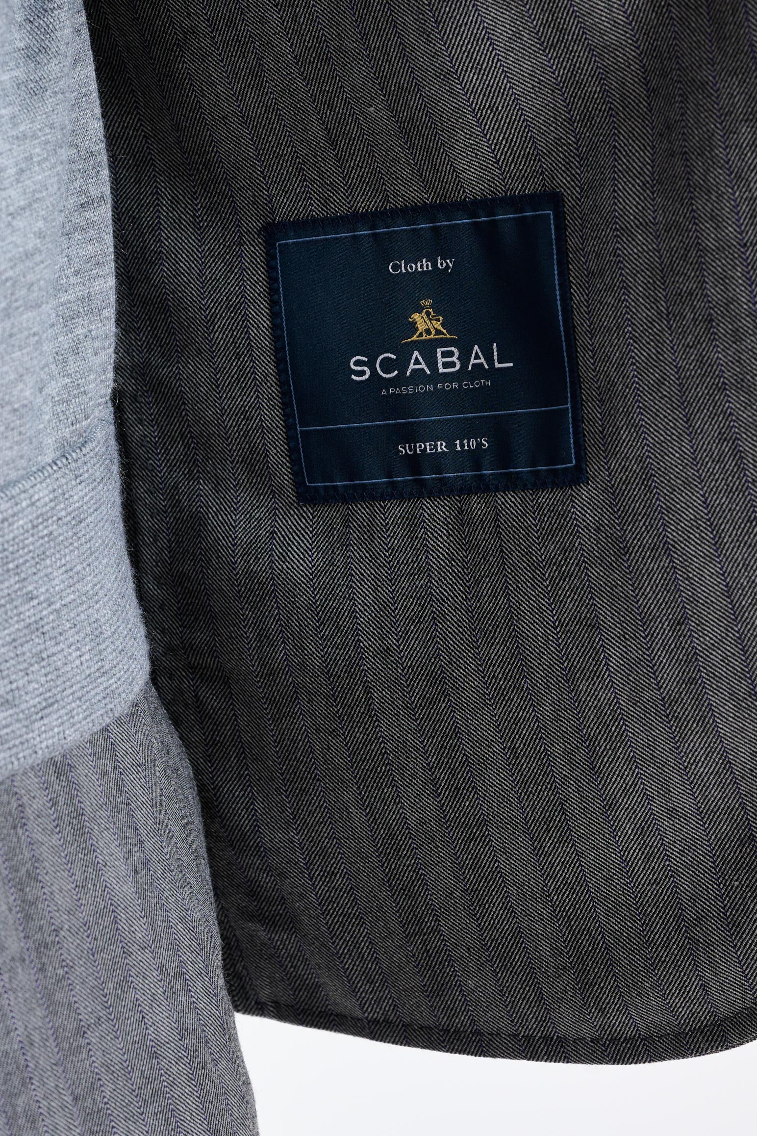 Grey Super 110's Wool Soho Suit Galaxy - View 9