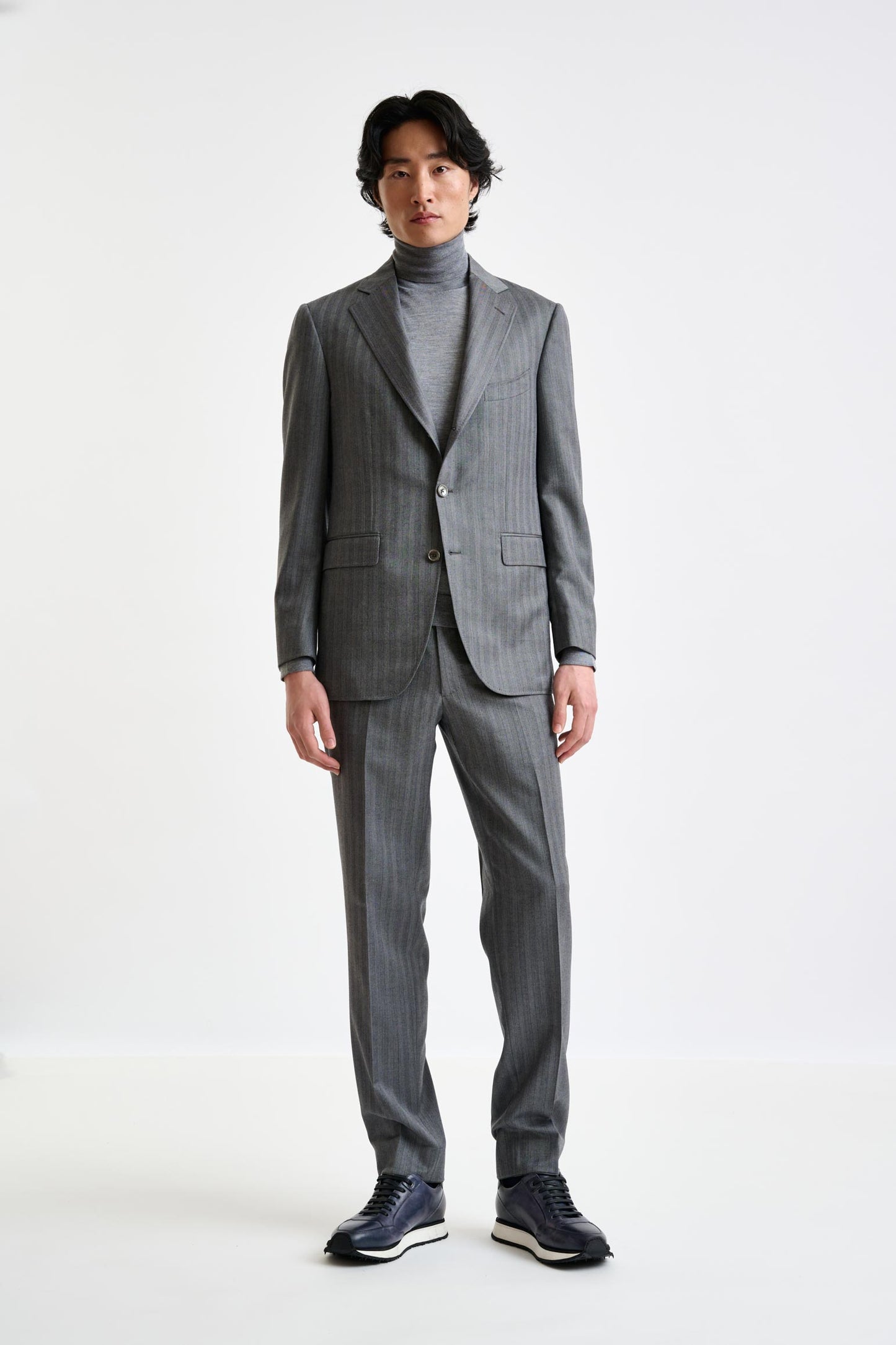 Grey Super 110's Wool Soho Suit Galaxy - View 11