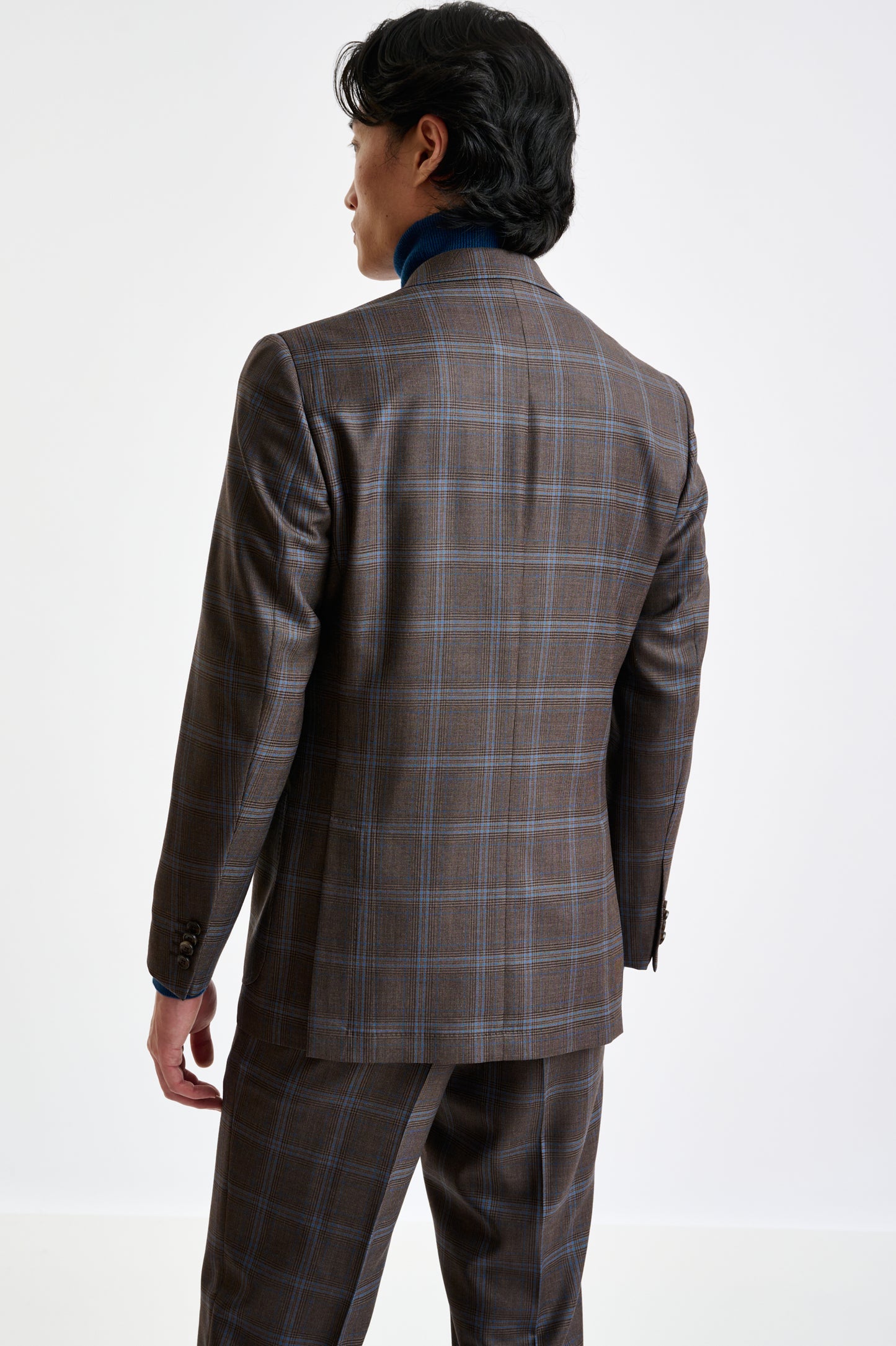 Brown Super 110's Wool Soho Suit Galaxy - View 8