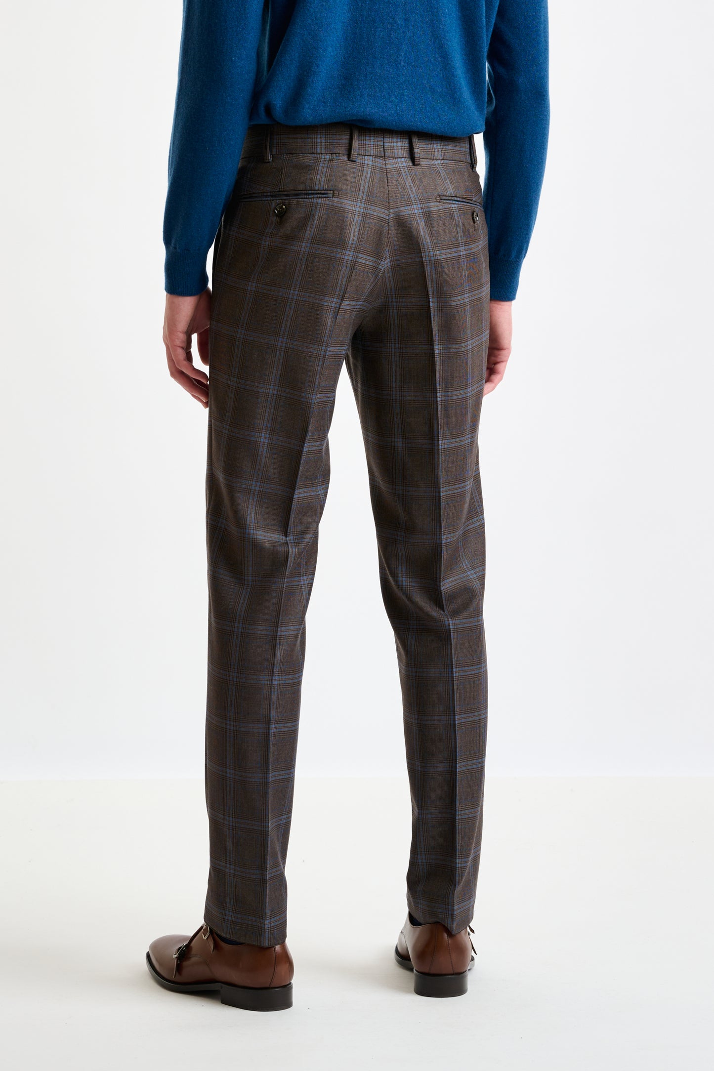 Brown Super 110's Wool Soho Suit Galaxy - View 13