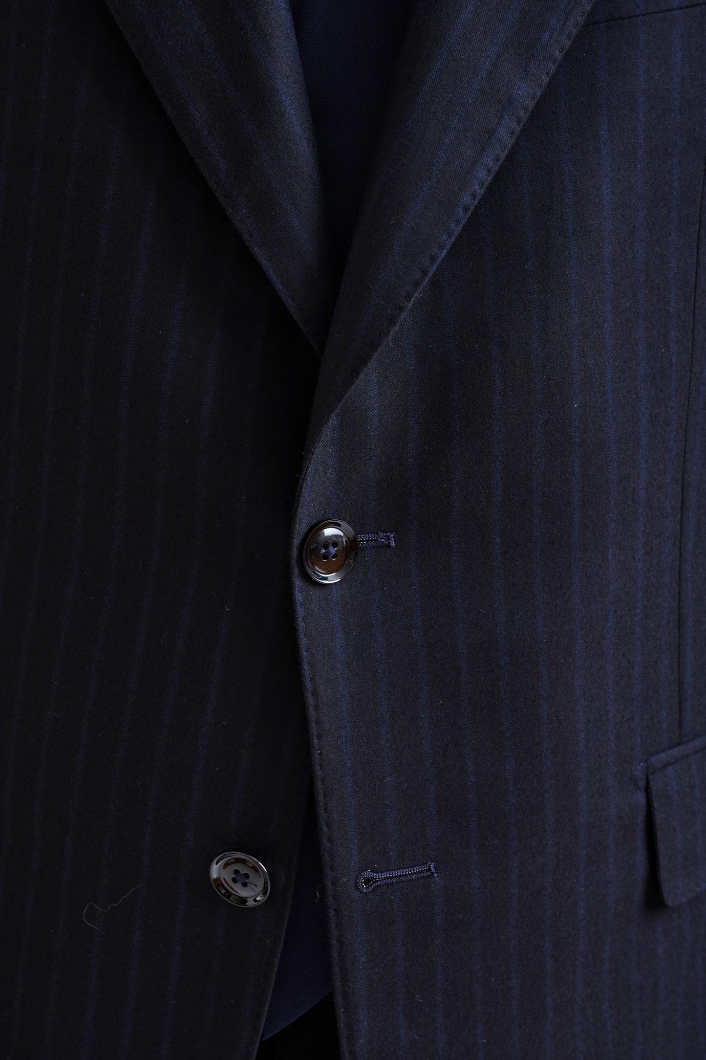 Dark Blue Super 180's Wool Soho Suit Royal Fanfare - View 3