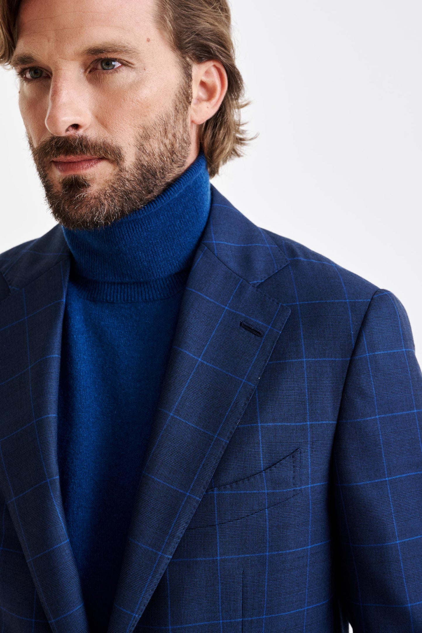 Medium Blue Wool Soho Suit Savile Row Classics - View 3