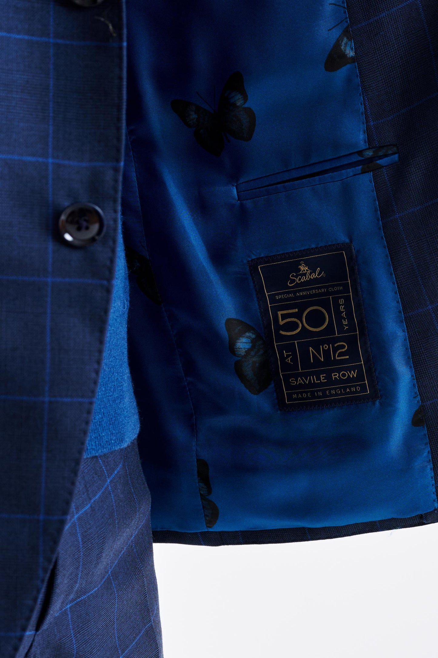 Medium Blue Wool Soho Suit Savile Row Classics - View 5