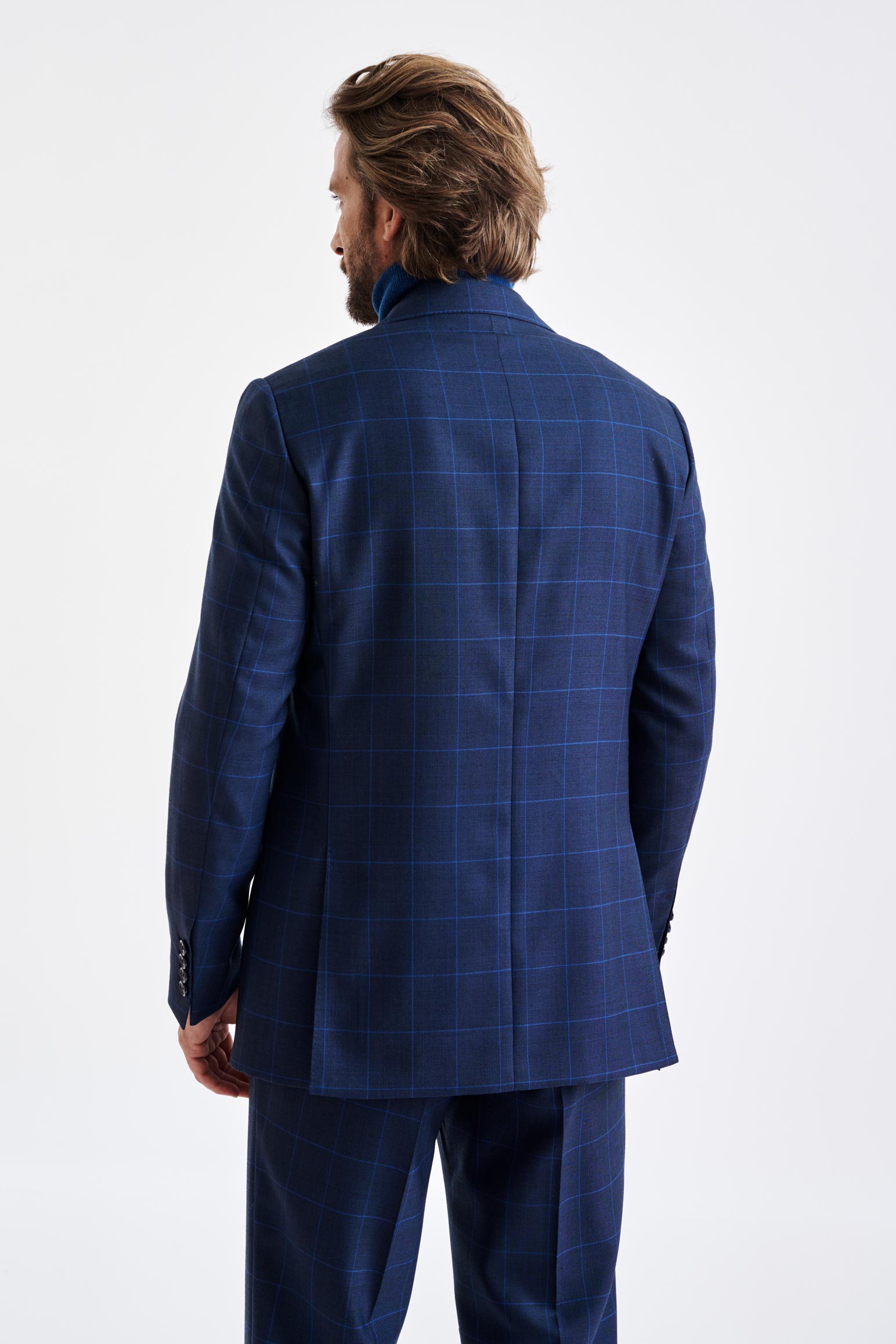 Medium Blue Wool Soho Suit Savile Row Classics - View 7