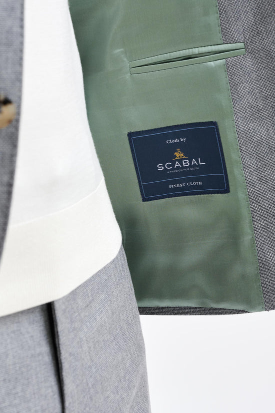 Grey Wool & Cotton Soho Suit Lifestyle - View Seven