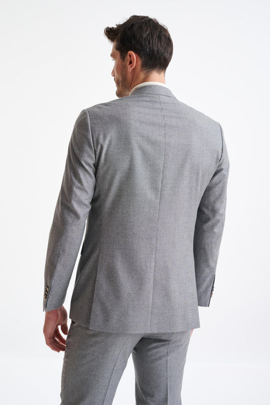 Grey Wool & Cotton Soho Suit Lifestyle - View Eight