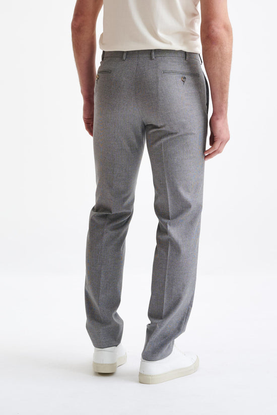 Grey Wool & Cotton Soho Suit Lifestyle - View Thirteen