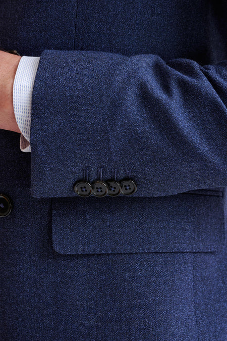 Dark Blue Wool Kenton Suit Lifestyle - View Three