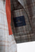 Grey Brown Check Wool & Cotton Silk Kenton Suit Lifestyle - View Four
