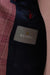 Check Pink Burgundy Super 130's Wool Soho Suit Mosaic - View Six