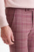 Check Pink Burgundy Super 130's Wool Soho Suit Mosaic - View Ten