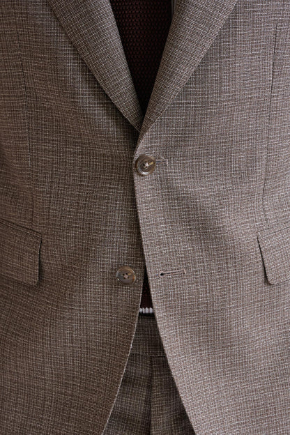 Brown White Wool Soho Suit Lifestyle - View Four