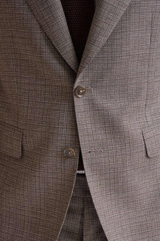 Brown White Wool Soho Suit Lifestyle - View Four