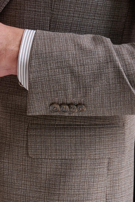 Brown White Wool Soho Suit Lifestyle - View Five