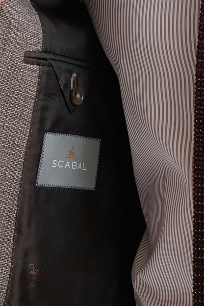 Brown White Wool Soho Suit Lifestyle - View Seven