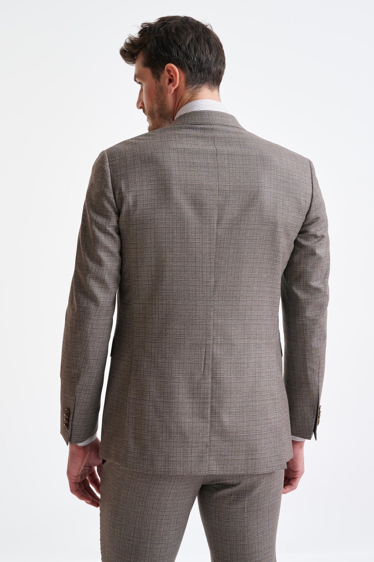 Brown White Wool Soho Suit Lifestyle