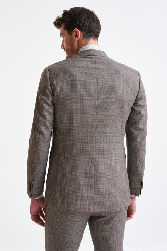 Brown White Wool Soho Suit Lifestyle - View Eight