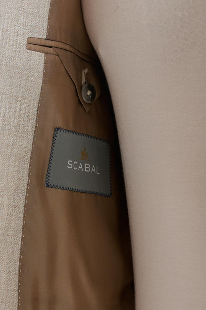 Beige Wool Kenton Suit Lifestyle - View Six