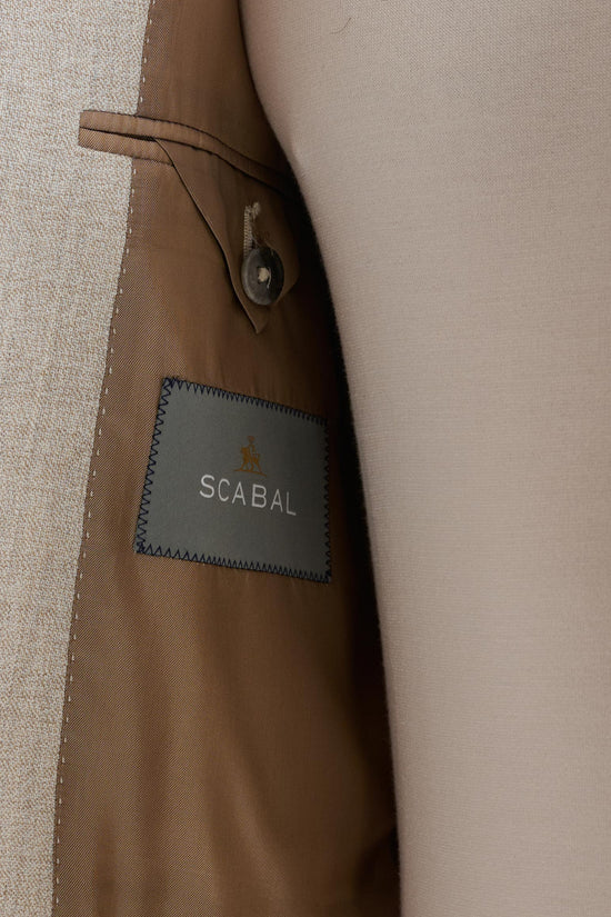 Beige Wool Kenton Suit Lifestyle - View Six