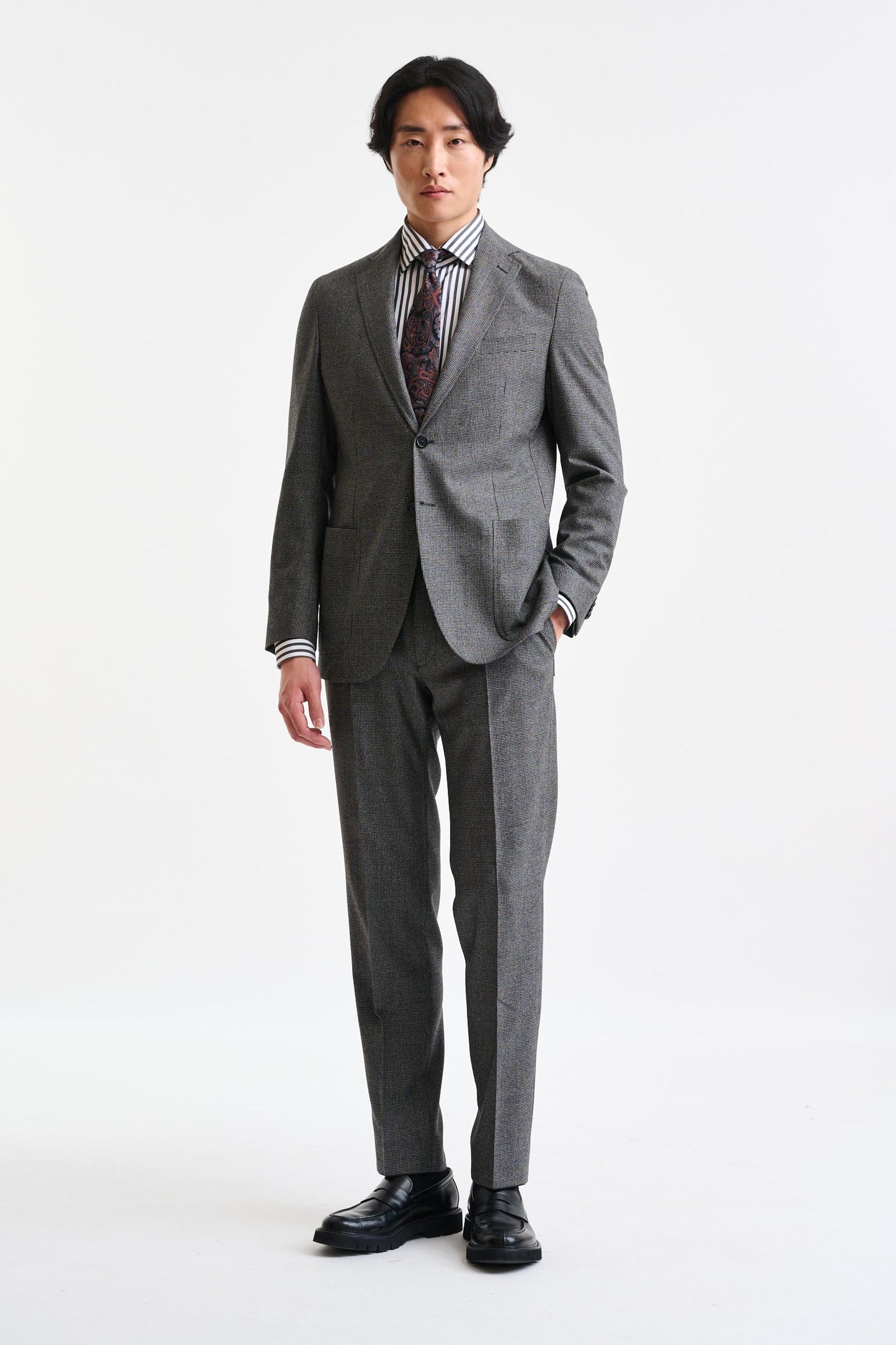 Medium Grey 100% Wool Kenton Suit Freestyle - Image 1