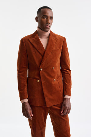Orange Cotton Soho Jacket Corduroy - Image 1