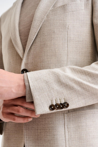 Light Beige 100% Wool Kenton Suit Freestyle - Image 4