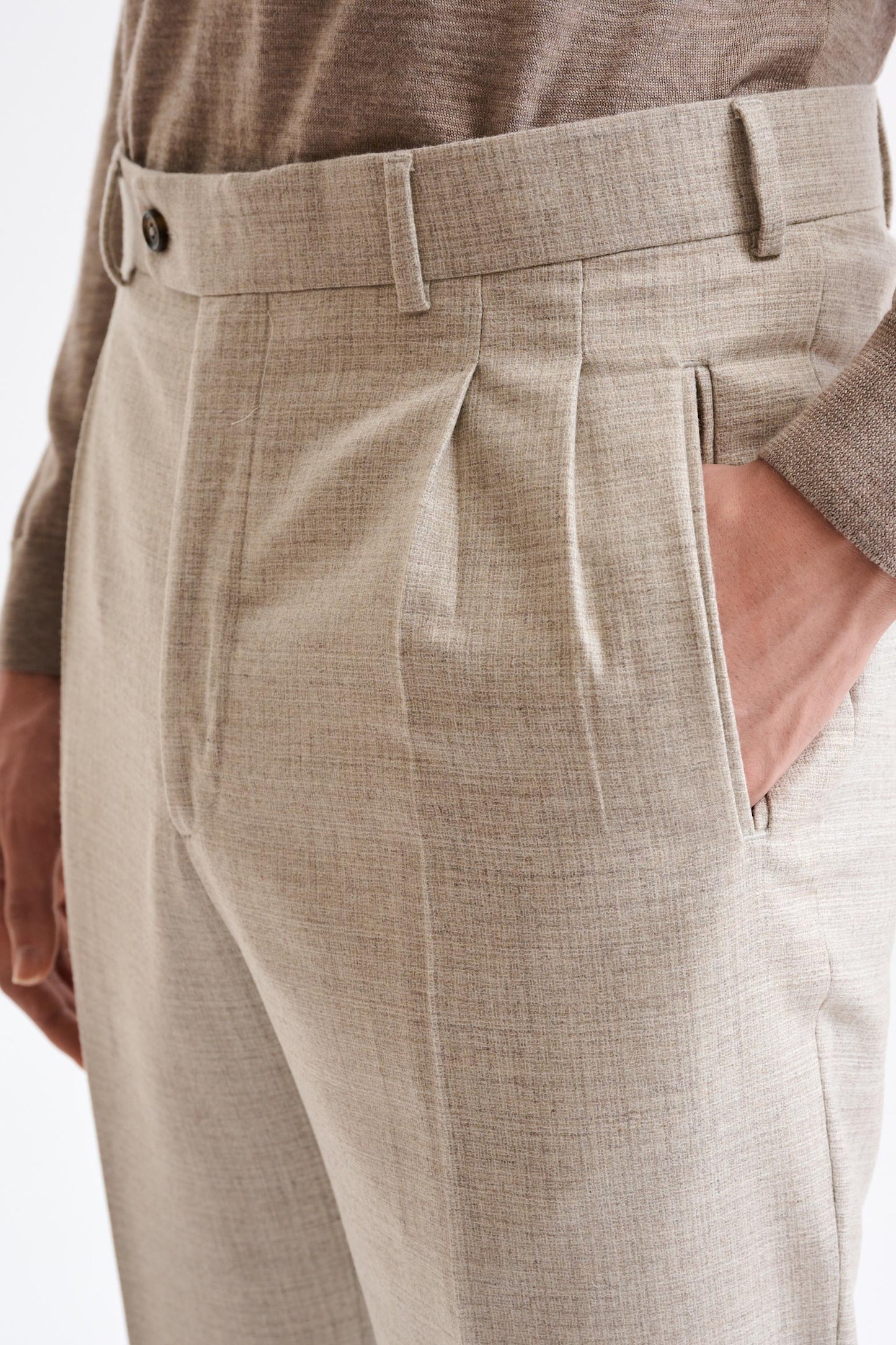 Light Beige 100% Wool Kenton Suit Freestyle - Image 10