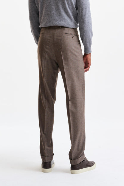 Medium Brown 100% Wool Soho Suit Freestyle - 