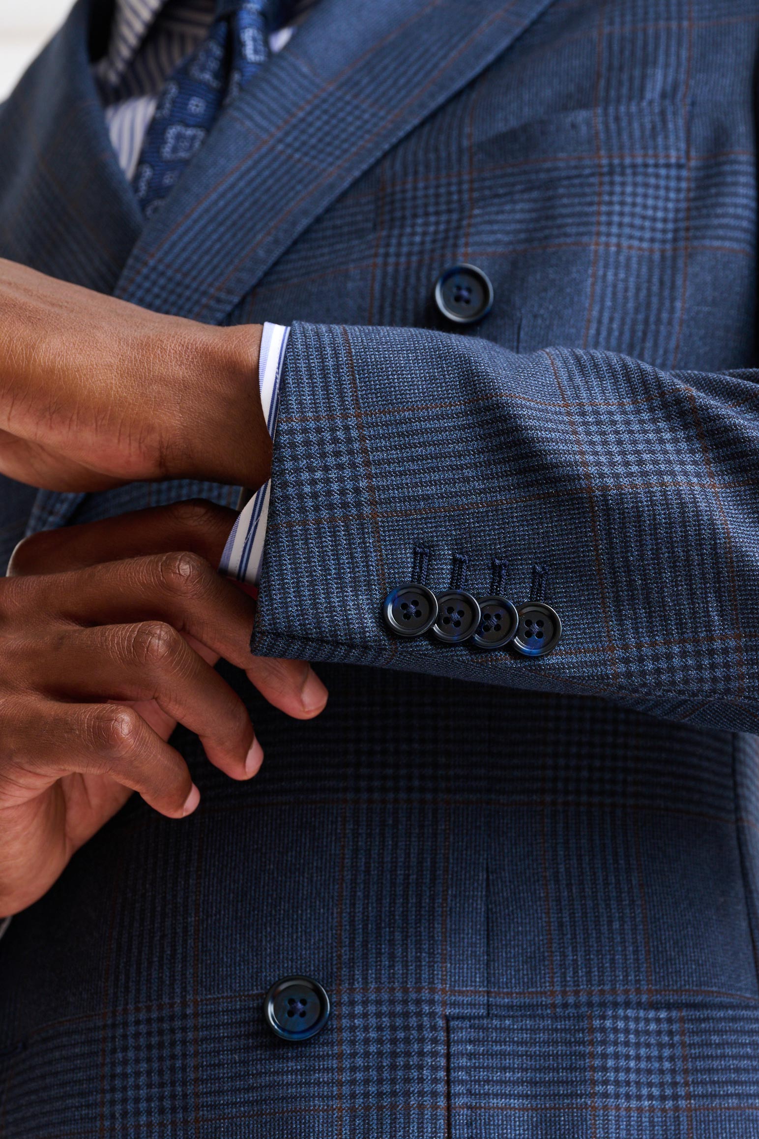 Dark Blue 100% Wool Kenton Suit Freestyle - Image 5