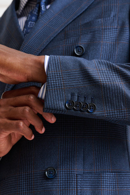 Dark Blue 100% Wool Kenton Suit Freestyle - Image 5