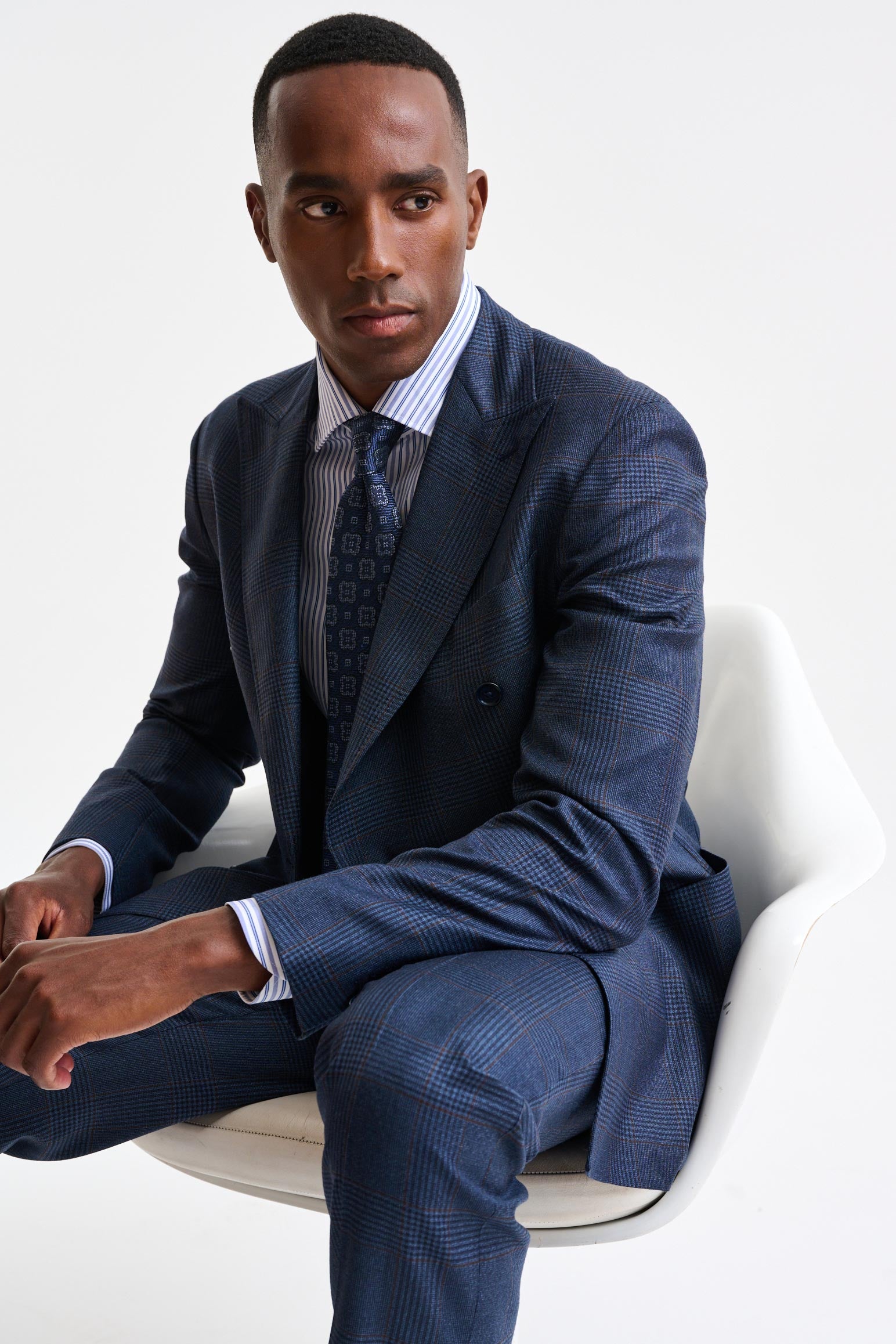 Dark Blue 100% Wool Kenton Suit Freestyle - Image 9
