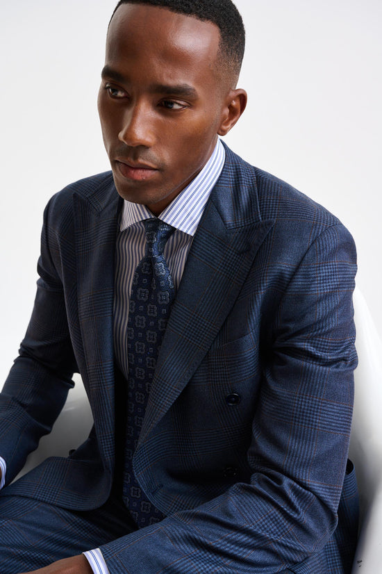 Dark Blue 100% Wool Kenton Suit Freestyle - Image 10