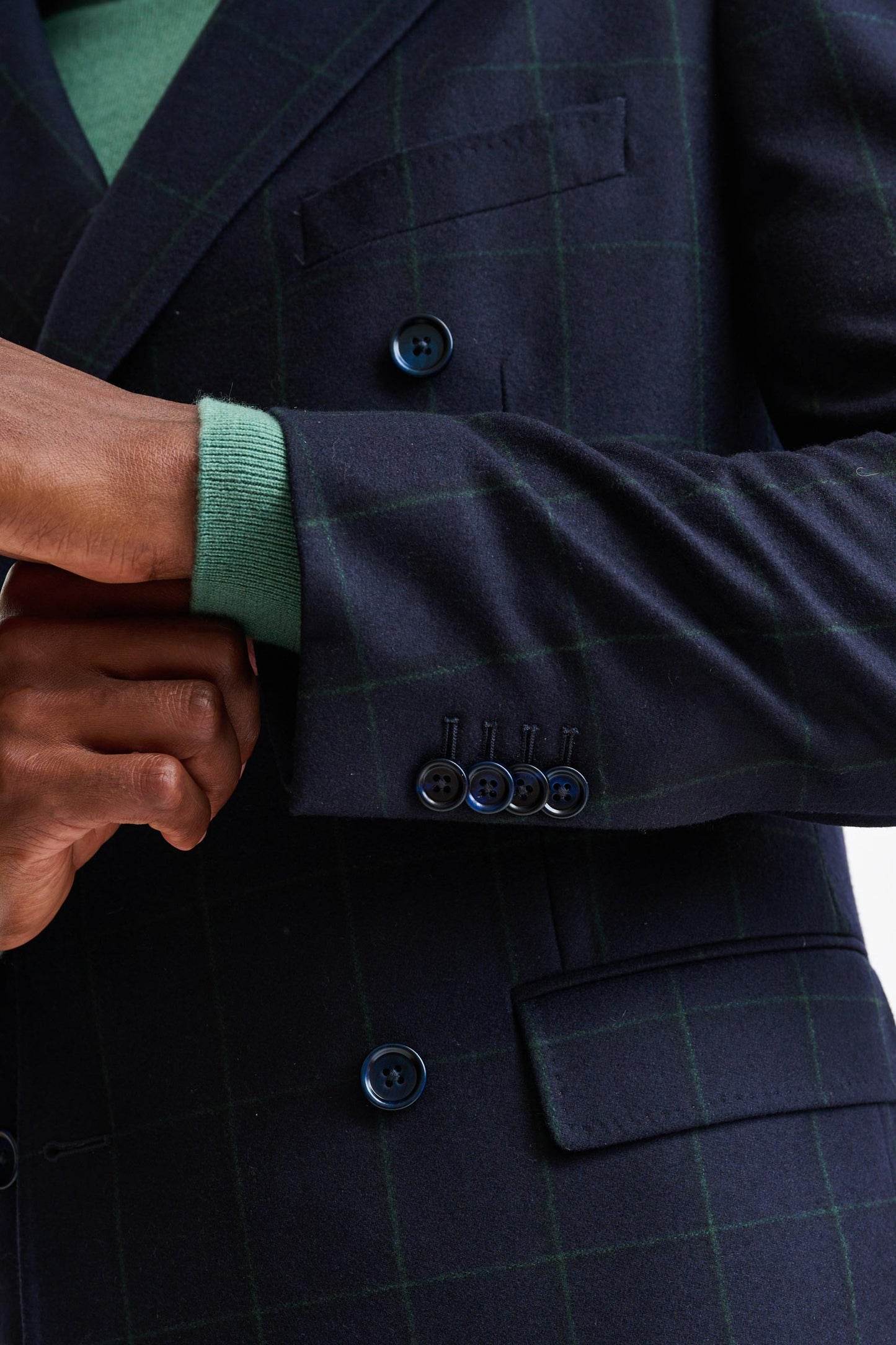 Dark Blue 100% Wool Soho Suit Freestyle - Image 4