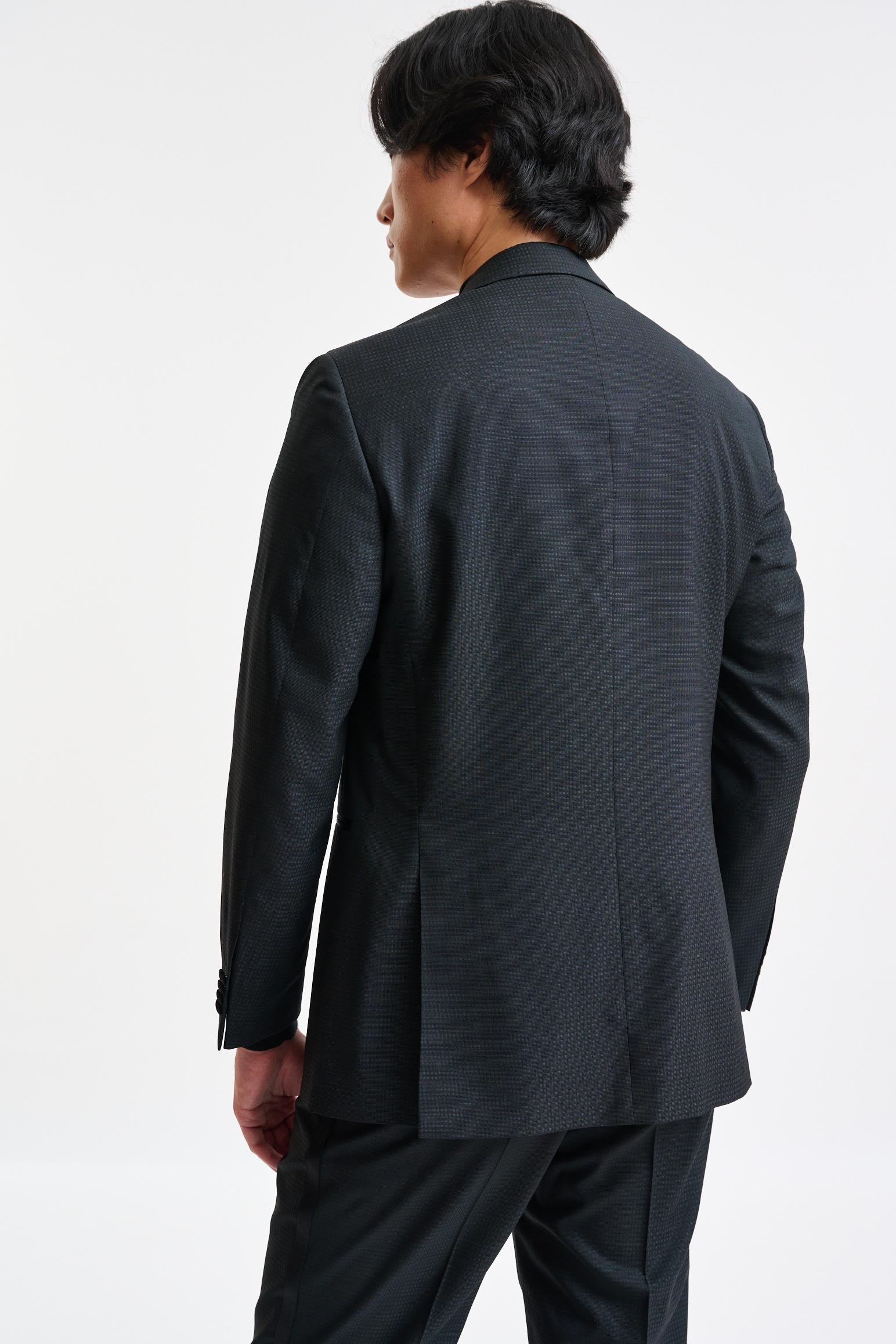 Dark Green 100% Wool Suit Freestyle – Scabal