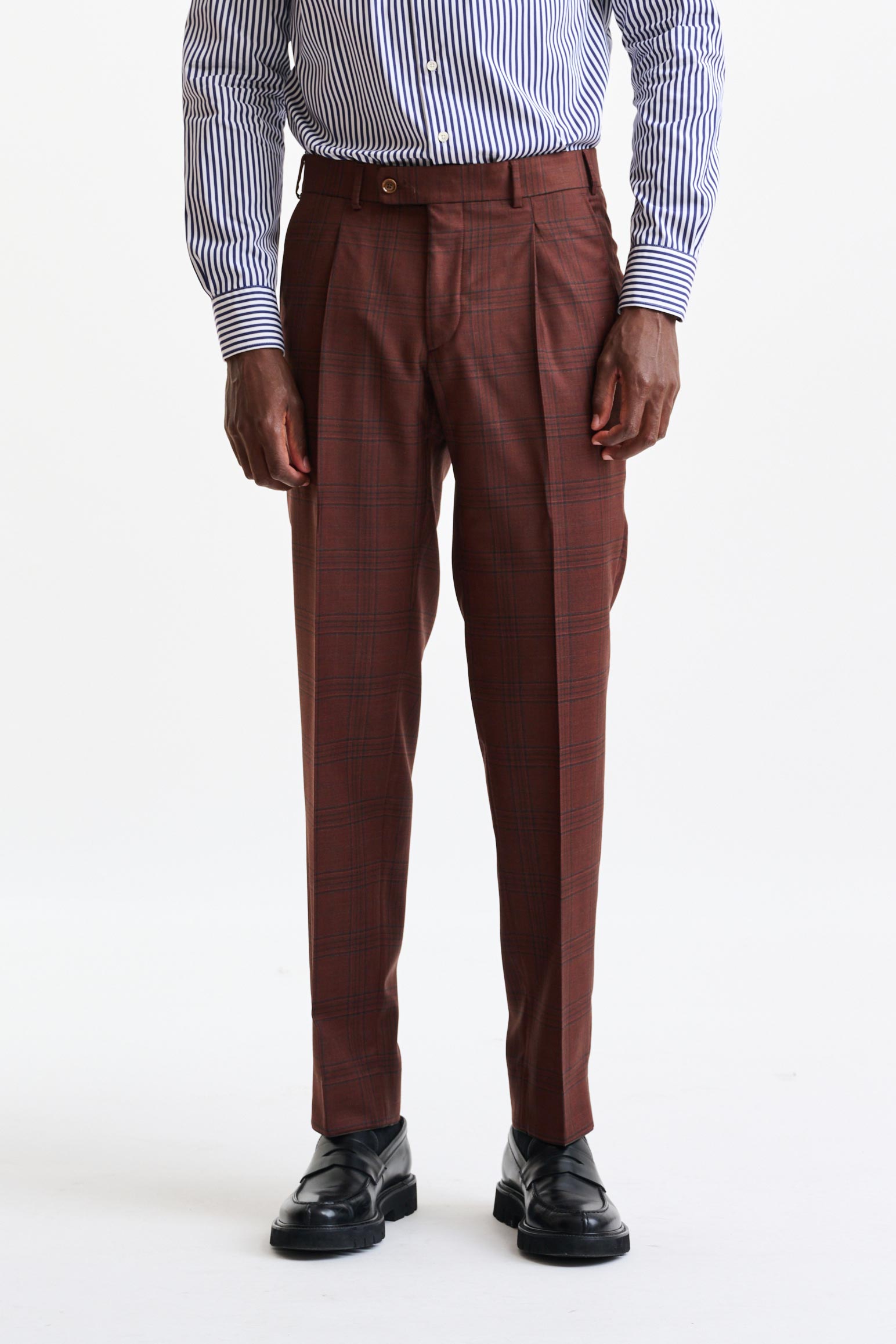 Mid-Brown 100% Wool Soho Suit Freestyle - Image 10