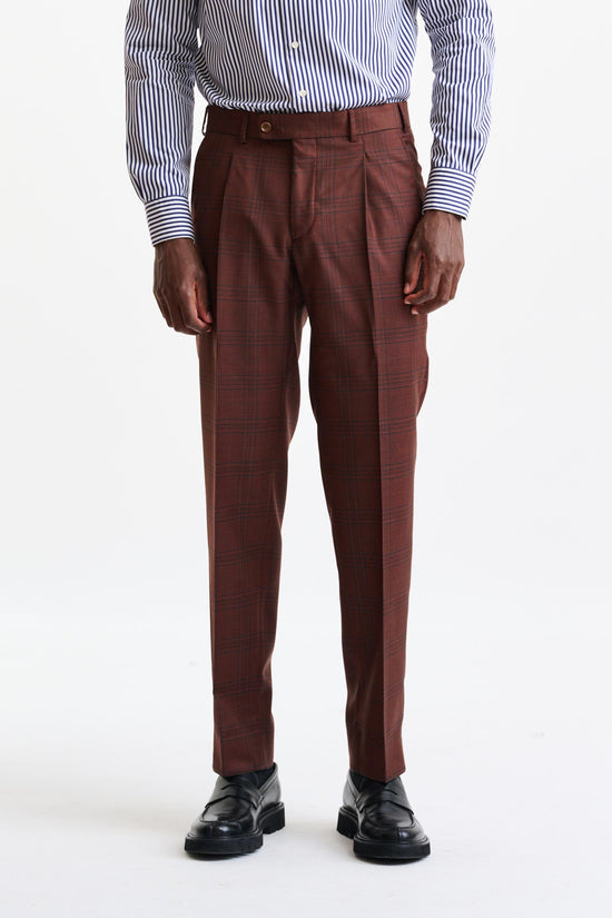 Mid-Brown 100% Wool Soho Suit Freestyle - Image 10