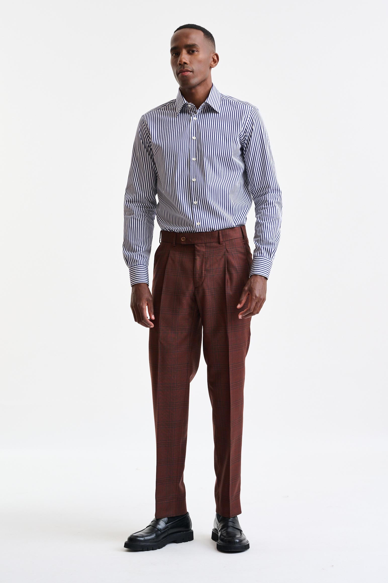 Mid-Brown 100% Wool Soho Suit Freestyle - Image 11