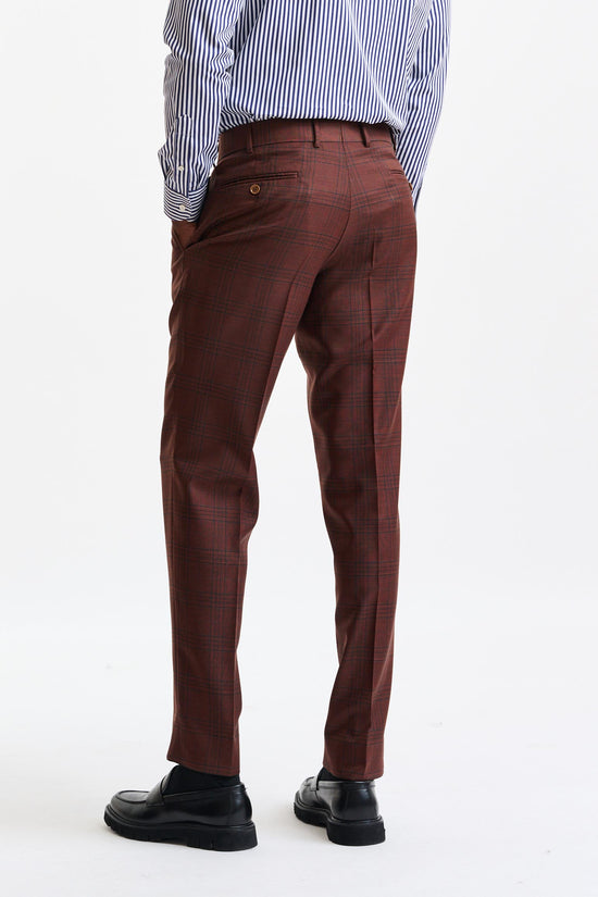 Mid-Brown 100% Wool Soho Suit Freestyle - Image 13