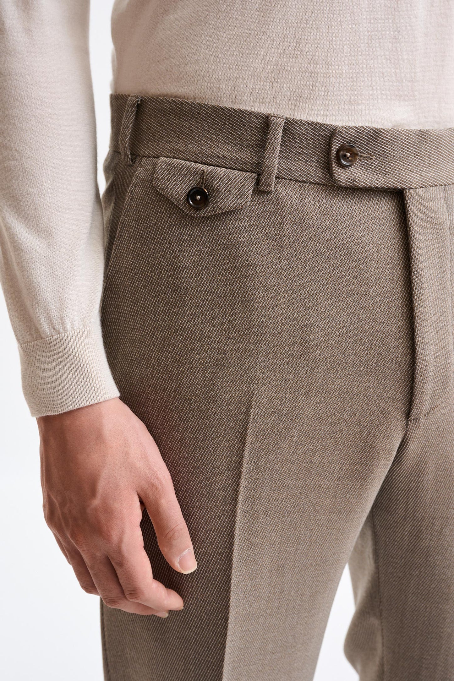 Medium Beige Wool Kenton Suit Freestyle - Image 10